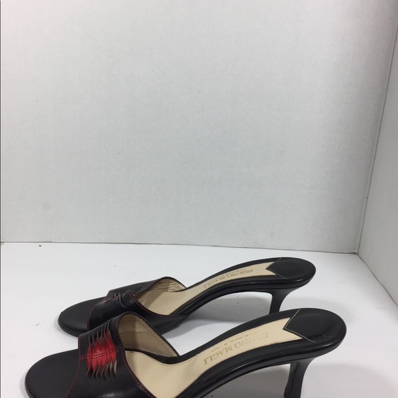 Bruno Magli Women’s Black Kitten Heel Shoe Size 9B - Picture 4 of 6